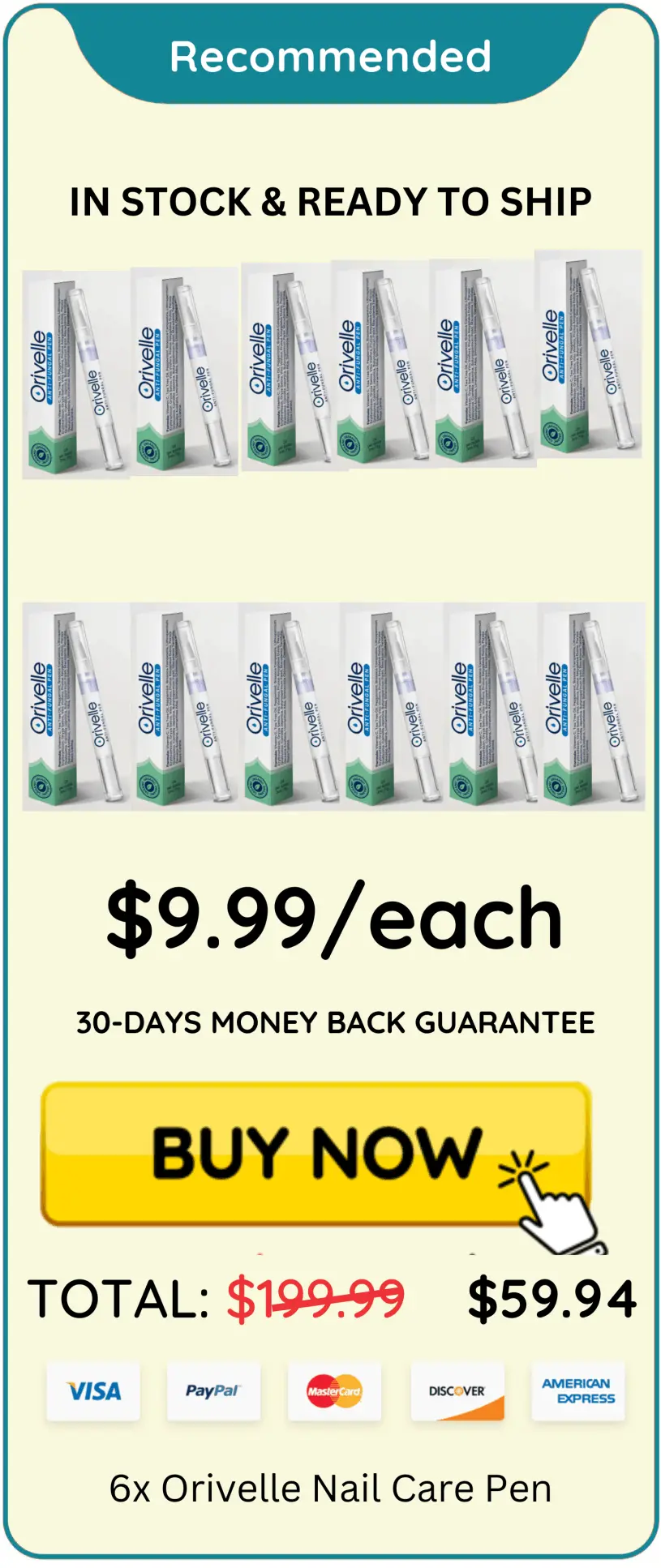 Orrivell Nail Fungus Pen offer package price – Orrivell